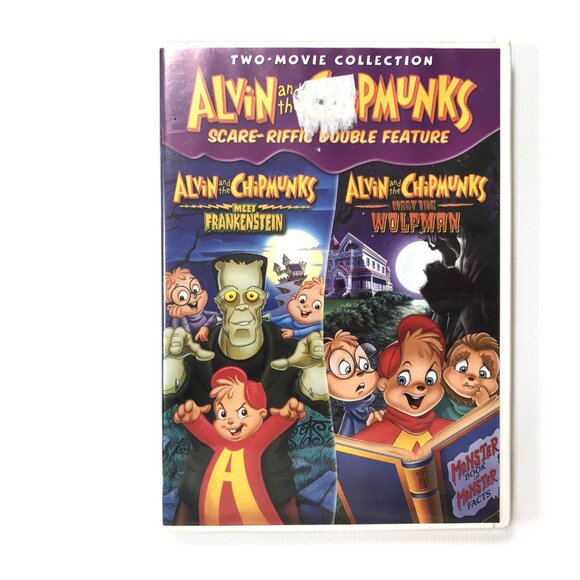 Alvin and the Chipmunks Scare- Riffic Double Feature Frankenstein Wolfman DVD - Picture 1 of 3